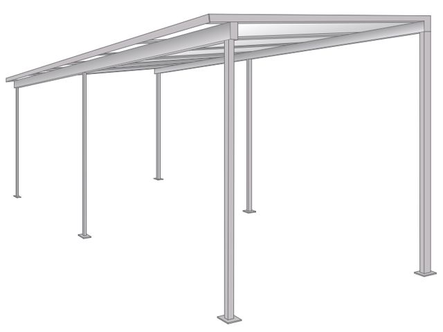 Carport 5x3 Monopan