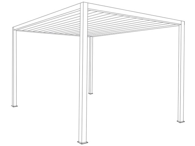 Carport Toit Plat Autoportée