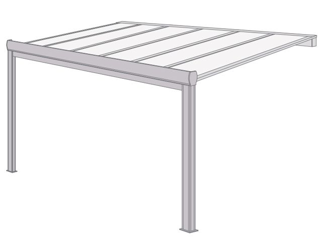 Pergola polycarbonate titan