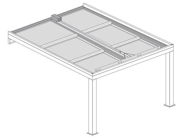 Pergola retractable