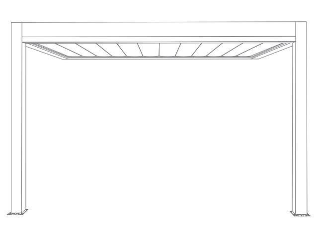 Pergola bioclimatique Suncontrol3 adossée