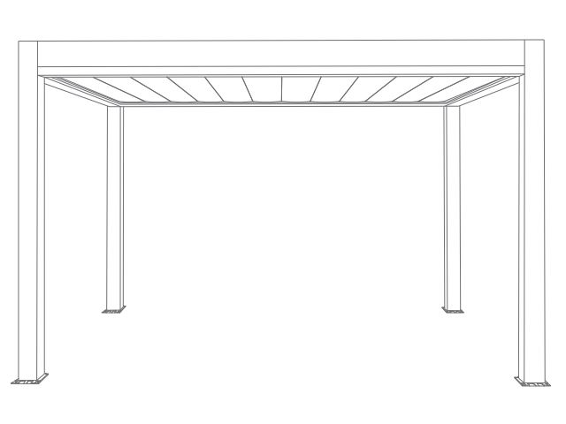 Pergola bioclimatique Suncontrol3 autoportée