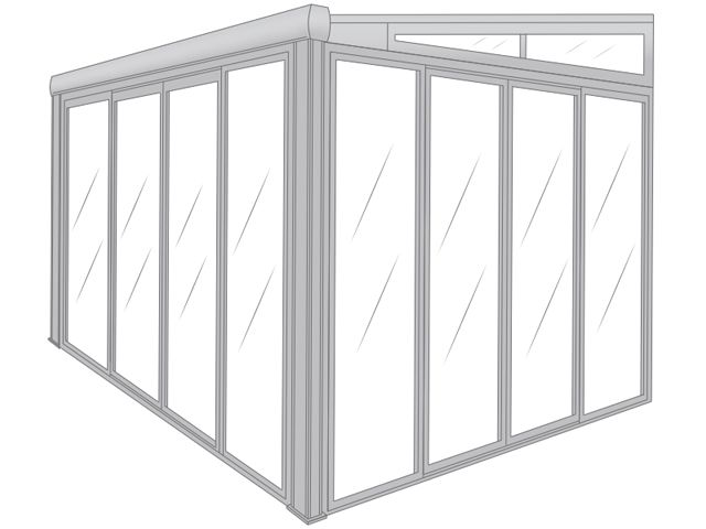 Pergolanda toute fermée (grand montant)