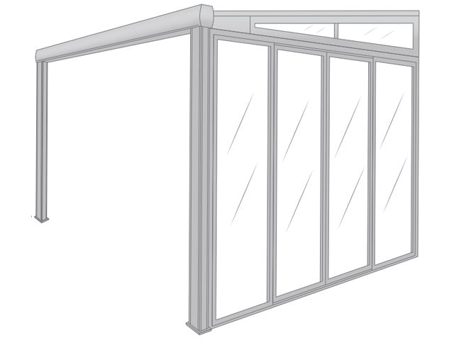 Pergolanda pignon complet (grand montant)