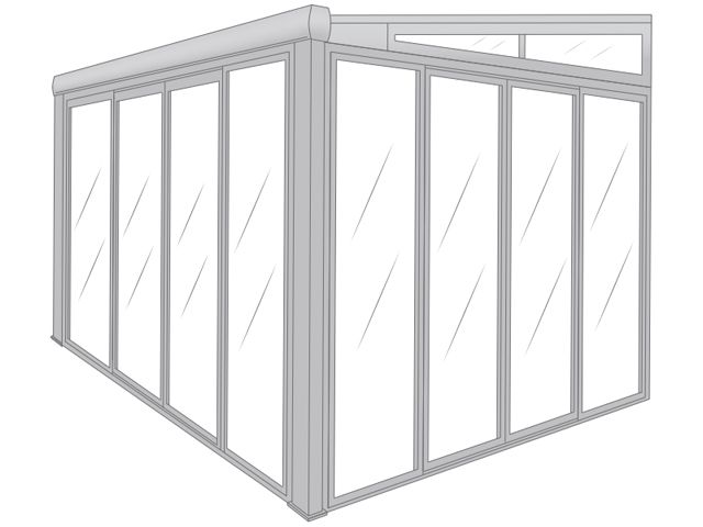 Pergolanda toute fermée (petit montant)