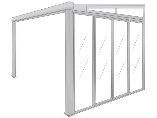 Pergolanda pignon complet (petit montant)