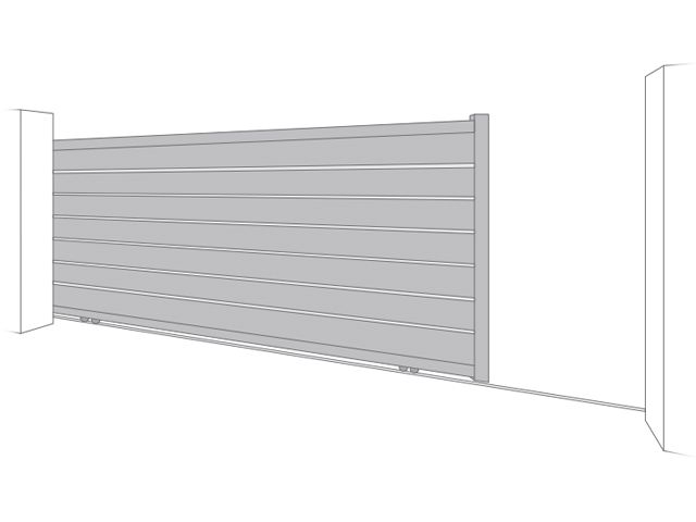 Portail coulissant 1 vantail