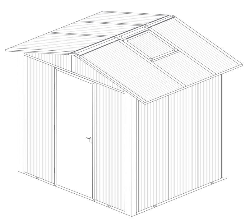 Abri Serre sans Gouttière