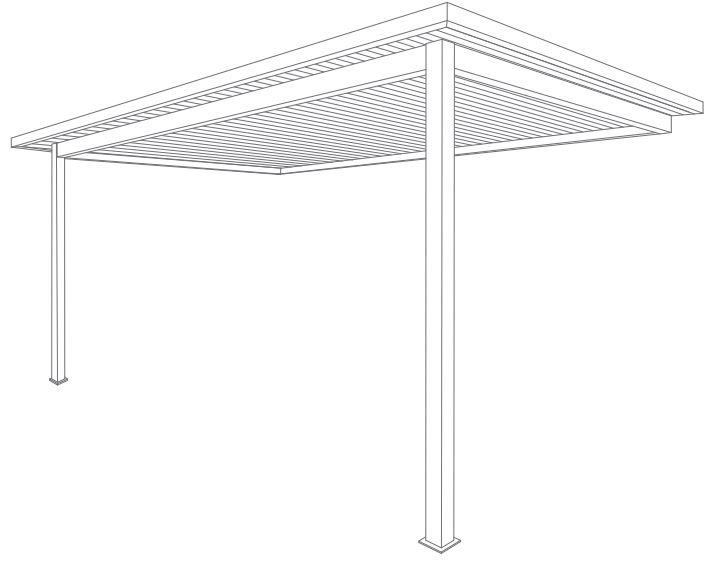 Carport Toit Plat Adossée avec Débord