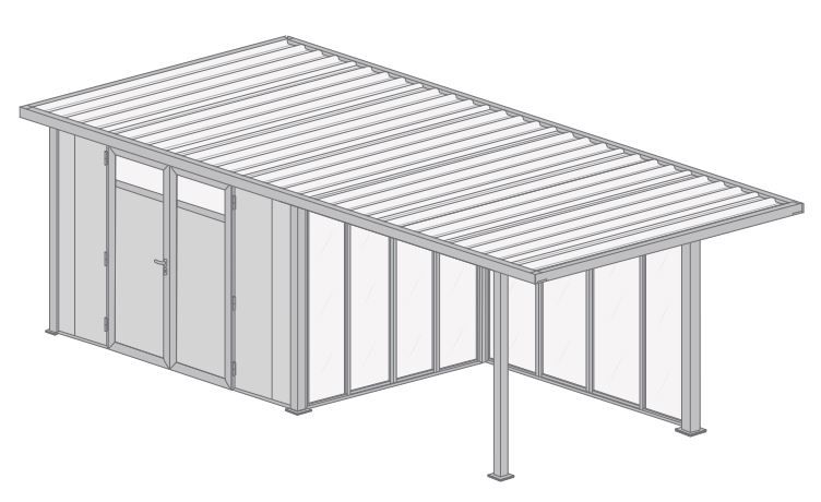 Abri Camomille 554 avec Fenêtre