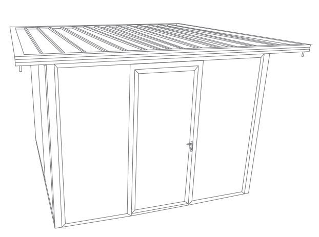 Abri Iris 22 Porte Service