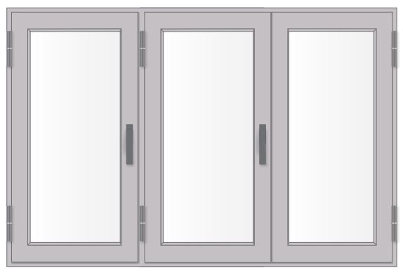  Fenêtre Battant 3 Vantaux 