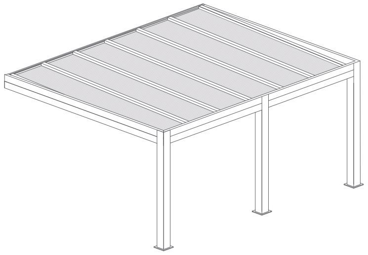 Pergola Sunrise monopan 2 modules