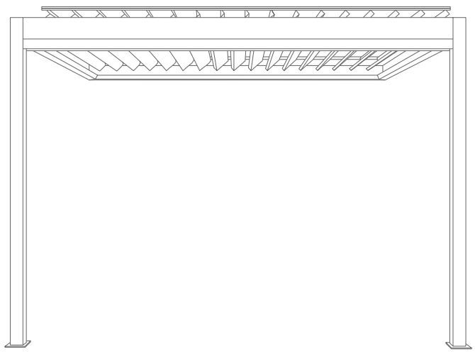 Pergola Easy UP titan, adossée