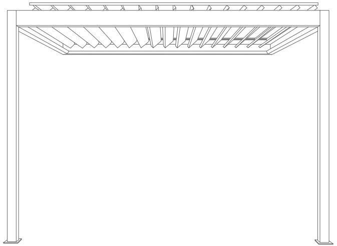 Pergola Easy UP, adossée
