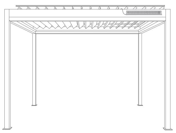 Pergola Easy UP titan (solaire), autoportée
