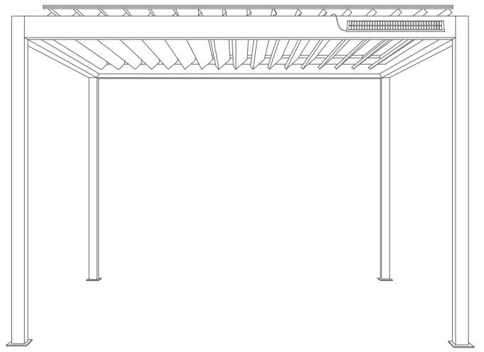 Pergola Easy UP (solaire), autoportée