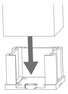 Platine invisible pergola Easy UP