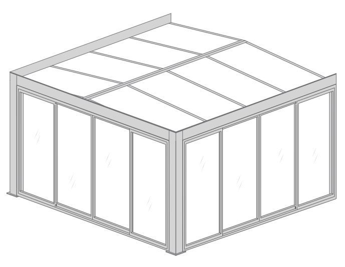 Jardin d'hiver Adossée