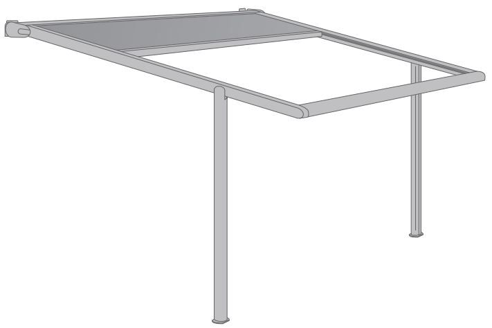 Pergola toile motorisée
