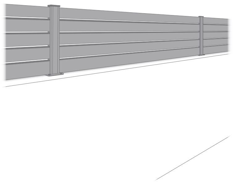 Kit Clôture persiennée