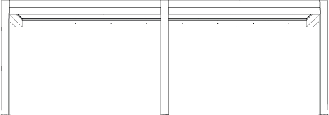 Carport Prestige 2 MOD adossée