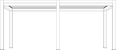 Carport Prestige 2 MOD autoportée