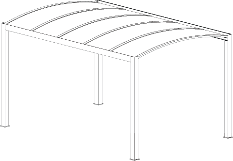 Carport Cintrée Luxury