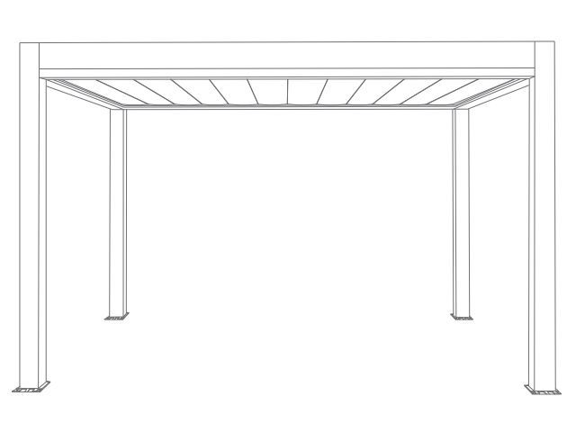 Pergola Bioclimatique Autoportée Grandlux 1 module
