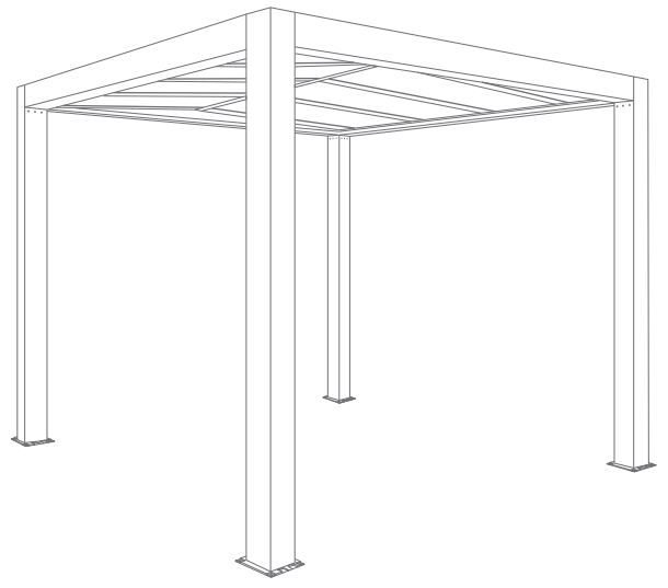 Pergola Carport Autoportée Sunrise
