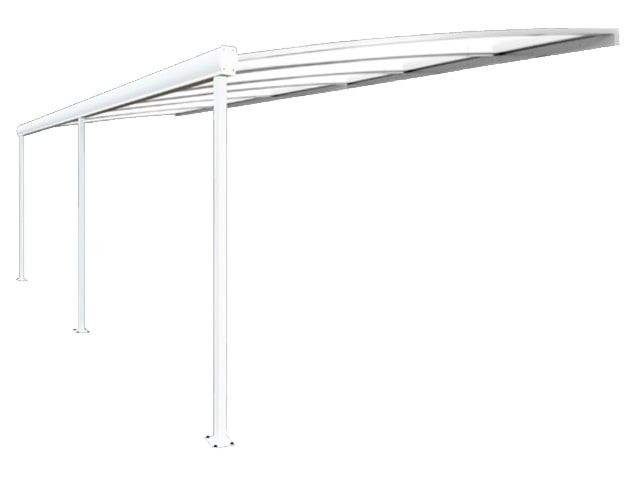Pergola Polycarbonate Cintrée avec Gouttière 5x3