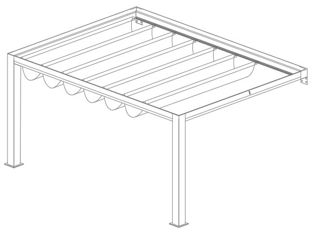 Pergola Toile Adossée Sunlight