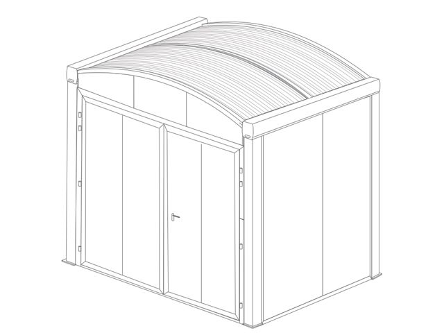 Abri de Rangement Cintrée